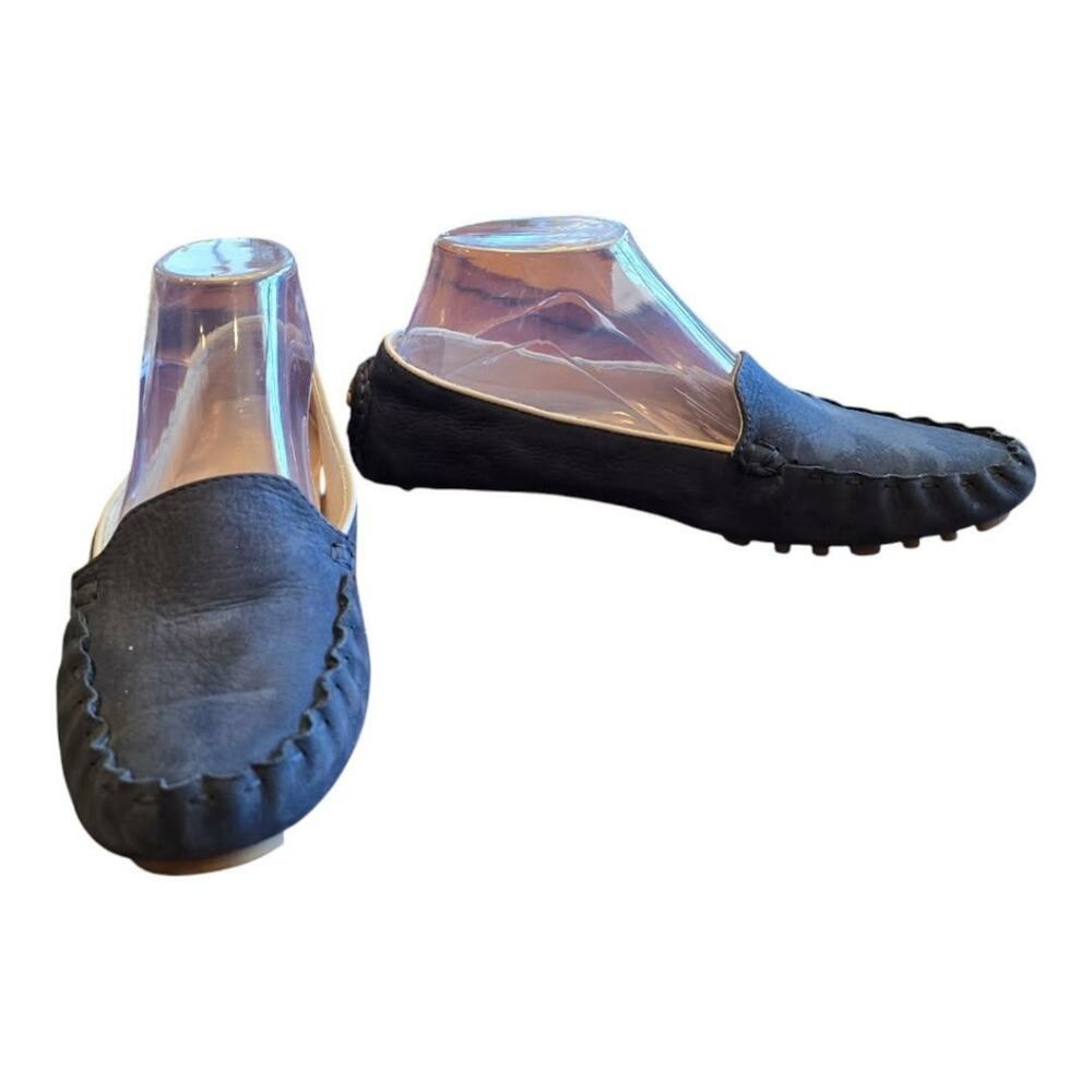 Cole Haan Cary Venetian Woman's blue suede leather loafers 9.5M